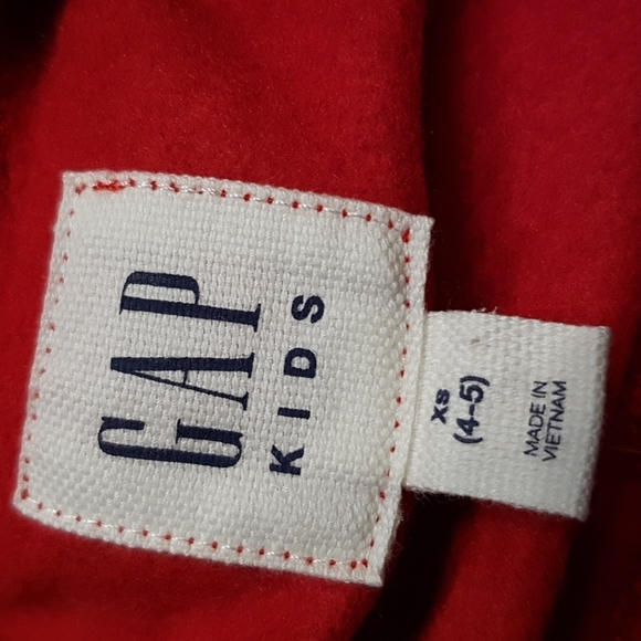 Gap boys size 4-5 or XS red sweatshirt New - Picture 4 of 4